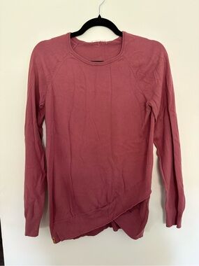 tentree Dusty Mauve Lightweight Crewneck Sweater
